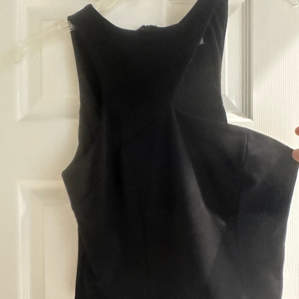 Anthropologie Elegant Black Crop Top